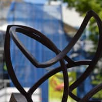 <p>Sculptures recently appeared in Downtown Stamford as part of a public art display. This sculpture was on display in front of 1 Atlantic St., which is across Broad Street from the Ferguson Library.</p>