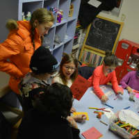 <p>Kids&#x27; activities were held at a grand opening for the Katonah Art Center at its new home in Goldens Bridge.</p>