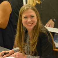 <p>Chelsea Clinton visited the Chappaqua Library on Wednesday, Sept. 30, to promote her new book.</p>