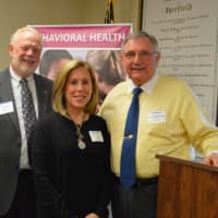 <p>LifeBridge&#x27;s Bill Haas, Fairfield Counseling Services Joan Sloan and Tom Dubrosky of the Town of Fairfield at Tuesday&#x27;s announcement.</p>