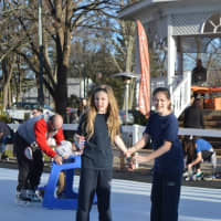 <p>Hundreds came out to enjoy Skating on Sherman Green Friday. The fundraiser continues all weekend.</p>