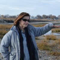<p>Jennifer Mattei, a biology professor at Sacred Heart University in Fairfield, is overseeing an innovative project to protect the Stratford coastline from erosion.</p>