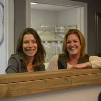 <p>Denise Houghton and Kate Hinrichsen opened The Marketplace on Main in January.</p>