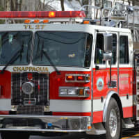 <p>Chappaqua firetrucks, such as the one pictured, were in the Mount Kisco St. Patrick&#x27;s Day parade.</p>