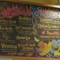 <p>Some of the choices at Molten Java.</p>