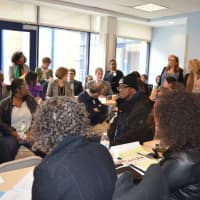 <p>Dozens crowded the conference room at Southwest Community Health Center to hear about the Mental Health Reform Act.</p>