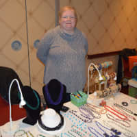 <p>One vendor at the Trumbull Marriott shows off an array of jewelry choices — always a favorite gift for the holidays.</p>