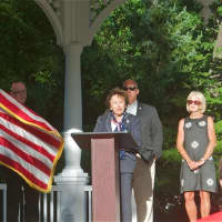 <p>Congresswoman Nita Lowey speaks at Sunday&#x27;s memorial service.</p>