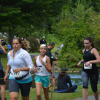 <p>Runners in the 5K road race in Armonk, which is named in honor of Jamie Love.</p>