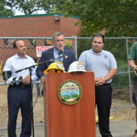 <p>Gregg Dancho executive director of the Beardsley Zoo in Bridgeport, announces a new animal commissary on the property.</p>