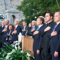 <p>Westchester County paid tribute to those impacted by the September 11, 2001 attacks with a memorial service Sunday evening at the foot of Kensico Dam, the site of the 9/11 memorial &quot;The Rising.&quot;</p>