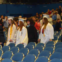 <p>The Class of 2016 from Newtown High begins to file into the O&#x27;Neill Center.</p>