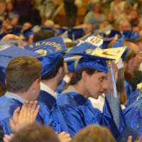 <p>The Class of 2016 settles in for the graduation ceremony.</p>