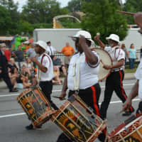 <p>Drummers march in the Mahopac Volunteer Fire Department&#x27;s dress parade.</p>