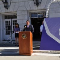 <p>Greenwich First Selectman Peter Tesei declares October as Domestic Violence Awareness and Prevention Month.</p>