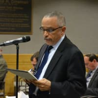 <p>Randall McLaughlin, pictured at a New Castle Town Board meeting.</p>