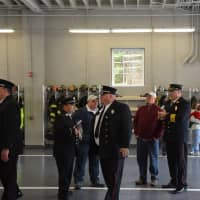 <p>A gathering was held inside the new Croton Falls firehouse following the dedication.</p>