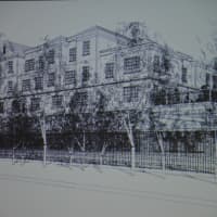 <p>A photo of a rendering of Conifer Realty&#x27;s Chappaqua Station affordable-housing proposal.</p>