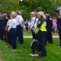 <p>New Canaan&#x27;s first responders in attendance at the Sept. 11 ceremony Friday morning.</p>