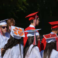 <p>Several of Somers High School&#x27;s 2016 graduates chose to decorate their mortarboards.</p>
