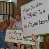 <p>About 300 people stormed City Hall to speak their minds about the 2016-17 property tax hike in Bridgeport.</p>