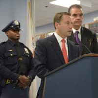 <p>Westchester County Executive Rob Astorino speaks at a press conference following two reports of child-luring attempts in Mount Kisco.</p>