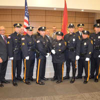 <p>The East Rutherford Police Department promoted seven officers on Tuesday.</p>