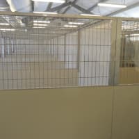 <p>The room where dogs are kept to keep warm and fed. To not disturb the dogs or upset them, the photographer wasn&#x27;t allowed inside. Adopters are always welcomed inside.</p>