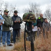 <p>Members of a Westchester County Vietnam War veterans chapter read a list of names of local residents who were lost to the war.</p>