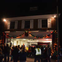 <p>The Bedford firehouse, pictured after Bedford Village&#x27;s tree lighting.</p>