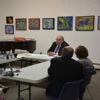 <p>Thursday&#x27;s meeting for the disciplinary hearing of Pound Ridge Library Director Marilyn Tinter.</p>