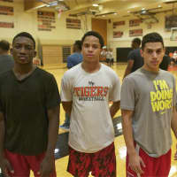 <p>Tigers seniors (from L) Lamar Noel, Matthieu Scott and Luis Cartadena will be looking to provide a spark.</p>