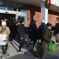 <p>Heavy foot traffic was visible at the opening of DeCicco &amp; Sons in Millwood.</p>