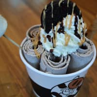 <p>In its final state, the Classic S&#x27;mores ice cream creation at Rolling Cow.</p>