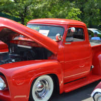 <p>A classic truck at the Shelton car show</p>