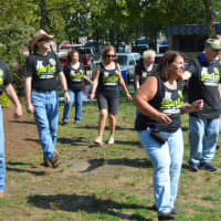 <p>Line dancing is a big part of the scene at the Country Music and Food Truck Rally in Danbury.</p>