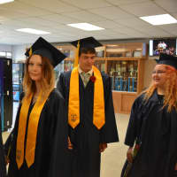 <p>Members of Stissing Mountain High School&#x27;s Class of 2016 march to their commencement.</p>