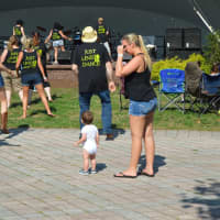 <p>Even the youngest of country music fans attempt the line dancing.</p>