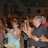 <p>Attendees give a round of applause at Stissing Mountain High School&#x27;s 2016 commencement.</p>
