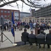 <p>Housatonic Community College holds a groundbreaking ceremony Thursday for the Lafayette Hall project.</p>