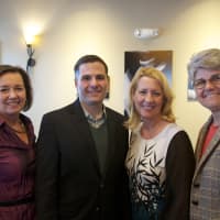 <p>L to R: HVRW Founder and The Valley Table Publisher Janet Crawshaw, Dutchess County Executive Marcus Molinaro, Lisa Morris (HV Credit Union) and Marykay Vrba, President of Dutchess County Tourism, Inc.</p>