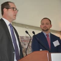 <p>Life Time Fitness will serve as a co-anchor tenant at Chappaqua Crossing. Pictured are two representatives from the company: Jeff Melby and Bryan Smith.</p>