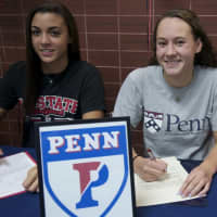 <p>Emma Holmquist, from Wilton High, commits to the University of Pennsylvania.</p>