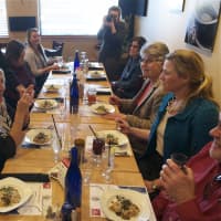 <p>Area leaders celebrated the 10th anniversary of Hudson Valley Restaurant Week at a lunch Friday at Bluestone Bistro.</p>