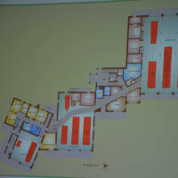 <p>A floor plan of the first floor for the proposed Chappaqua firehouse expansion. The dark-red objects are firetrucks.</p>