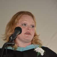 <p>Jennifer Chason delivers her first commencement as Webutuck High School&#x27;s principal.</p>