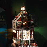 <p>&quot;The North Pole Lighthouse&quot; by Norwalk&#x27;s Jo Stecker was one of the many lighthouses on display at the Maritime Aquarium in Norwalk Friday.</p>