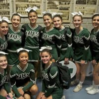 <p>Yorktown cheerleaders at Saturday&#x27;s competition.</p>