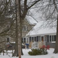 <p>Residents of Bridgeport&#x27;s Black Rock neighborhood tried to get ahead of the snow by shoveling a little Tuesday morning.</p>