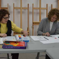 <p>In a night drawing class for adults in Allendale.</p>
